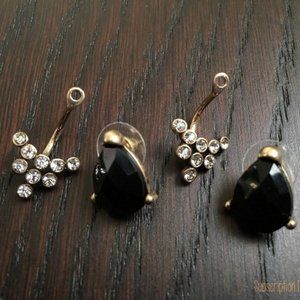 Black Noir Jacket Earrings
